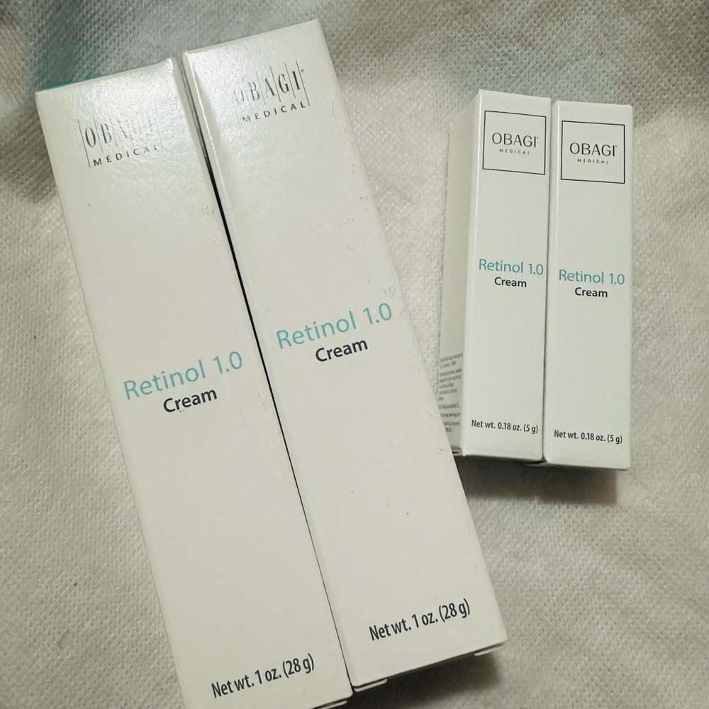 2 x New Obagi Retinol 1.0 Cream - White ,2pack
 + free travel size PRICE IS FIRM